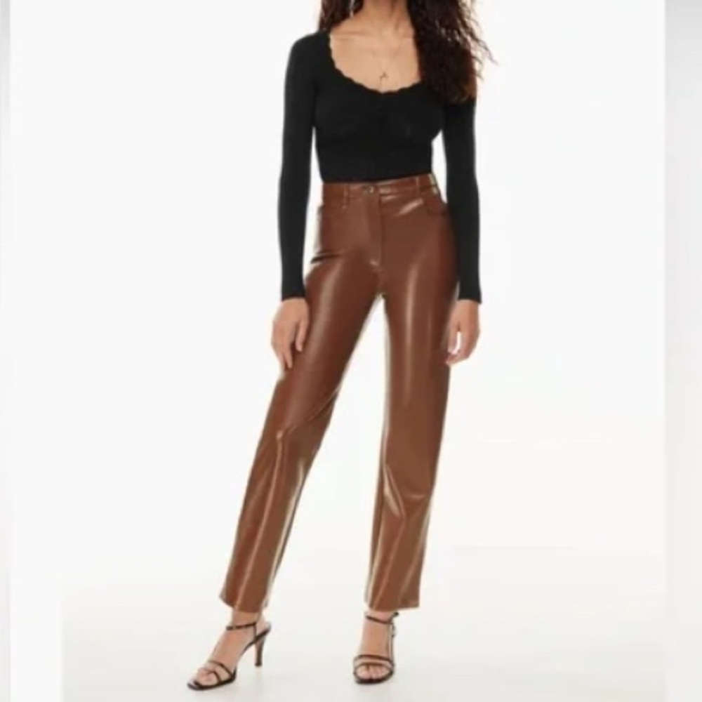 Aritzia⭐️Melina faux leather pants💗New!